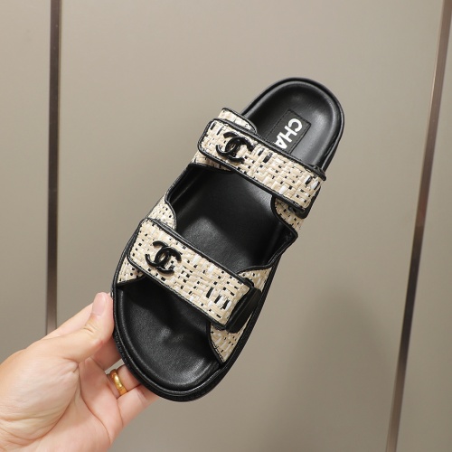 Cheap Chanel Slippers For Women #1225136 Replica Wholesale [$88.00 USD] [ITEM#1225136] on Replica Chanel Slippers