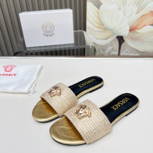 Cheap Versace Slippers For Women #1225140 Replica Wholesale [$82.00 USD] [ITEM#1225140] on Replica Versace Slippers