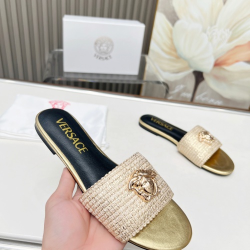 Cheap Versace Slippers For Women #1225140 Replica Wholesale [$82.00 USD] [ITEM#1225140] on Replica Versace Slippers