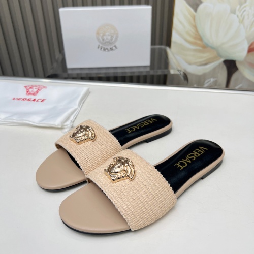 Cheap Versace Slippers For Women #1225142 Replica Wholesale [$82.00 USD] [ITEM#1225142] on Replica Versace Slippers