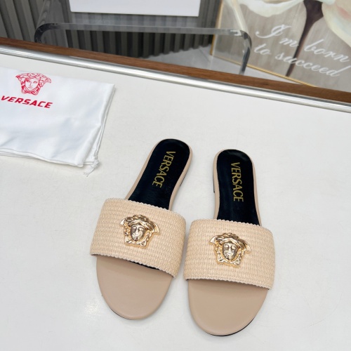 Cheap Versace Slippers For Women #1225142 Replica Wholesale [$82.00 USD] [ITEM#1225142] on Replica Versace Slippers