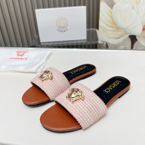 Cheap Versace Slippers For Women #1225145 Replica Wholesale [$82.00 USD] [ITEM#1225145] on Replica Versace Slippers