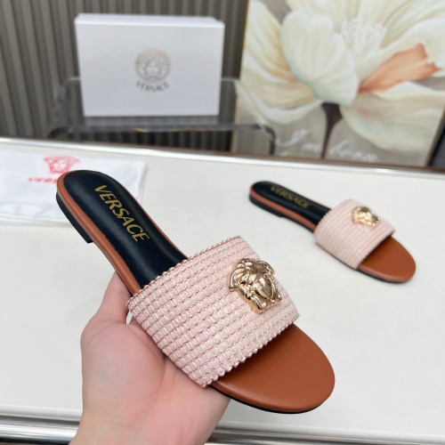 Cheap Versace Slippers For Women #1225145 Replica Wholesale [$82.00 USD] [ITEM#1225145] on Replica Versace Slippers