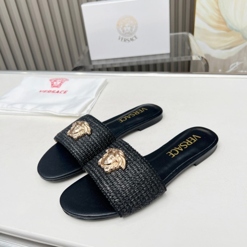 Cheap Versace Slippers For Women #1225149 Replica Wholesale [$82.00 USD] [ITEM#1225149] on Replica Versace Slippers