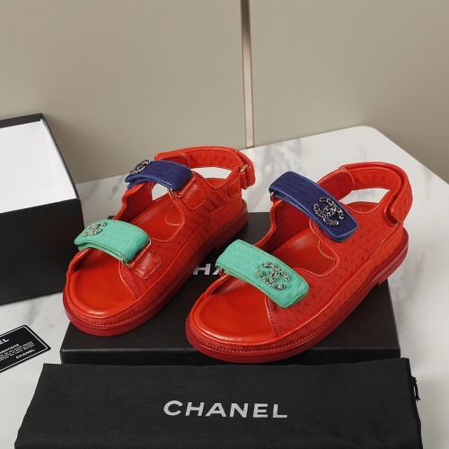 Cheap Chanel Sandal For Women #1225240 Replica Wholesale [$92.00 USD] [ITEM#1225240] on Replica Chanel Sandal