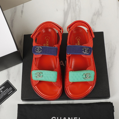 Cheap Chanel Sandal For Women #1225240 Replica Wholesale [$92.00 USD] [ITEM#1225240] on Replica Chanel Sandal