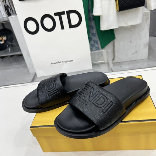 Cheap Fendi Slippers For Men #1225274 Replica Wholesale [$85.00 USD] [ITEM#1225274] on Replica Fendi Slippers