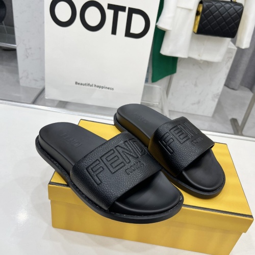 Cheap Fendi Slippers For Men #1225274 Replica Wholesale [$85.00 USD] [ITEM#1225274] on Replica Fendi Slippers