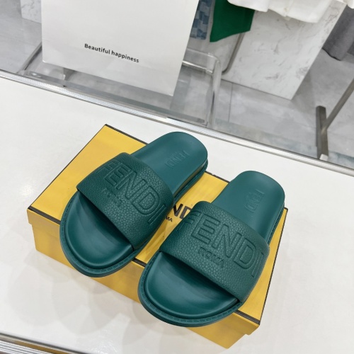 Cheap Fendi Slippers For Men #1225277 Replica Wholesale [$85.00 USD] [ITEM#1225277] on Replica Fendi Slippers