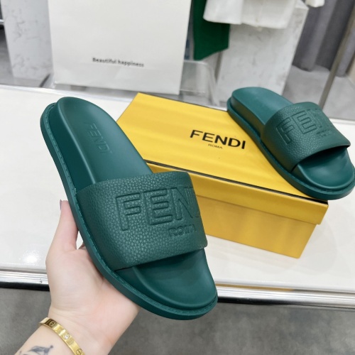 Cheap Fendi Slippers For Women #1225278 Replica Wholesale [$85.00 USD] [ITEM#1225278] on Replica Fendi Slippers