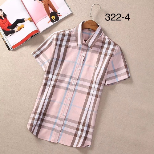 Cheap Burberry Shirts Short Sleeved For Women #1225348 Replica Wholesale [$36.00 USD] [ITEM#1225348] on Replica Burberry Shirts