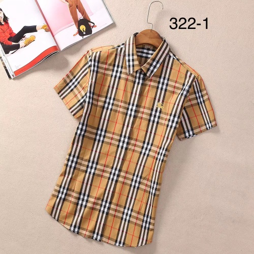 Cheap Burberry Shirts Short Sleeved For Women #1225350 Replica Wholesale [$36.00 USD] [ITEM#1225350] on Replica Burberry Shirts