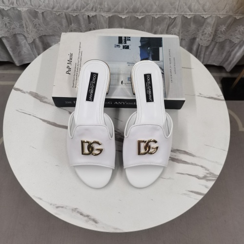 Cheap Dolce &amp; Gabbana D&amp;G Slippers For Women #1225356 Replica Wholesale [$122.00 USD] [ITEM#1225356] on Replica Dolce &amp; Gabbana D&amp;G Slippers