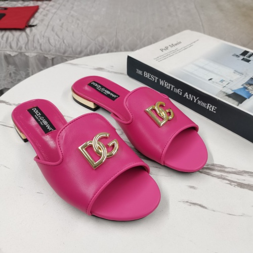 Cheap Dolce &amp; Gabbana D&amp;G Slippers For Women #1225357 Replica Wholesale [$122.00 USD] [ITEM#1225357] on Replica Dolce &amp; Gabbana D&amp;G Slippers