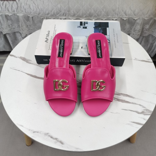 Cheap Dolce &amp; Gabbana D&amp;G Slippers For Women #1225357 Replica Wholesale [$122.00 USD] [ITEM#1225357] on Replica Dolce &amp; Gabbana D&amp;G Slippers