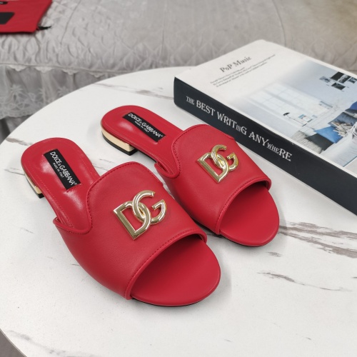 Cheap Dolce &amp; Gabbana D&amp;G Slippers For Women #1225358 Replica Wholesale [$122.00 USD] [ITEM#1225358] on Replica Dolce &amp; Gabbana D&amp;G Slippers