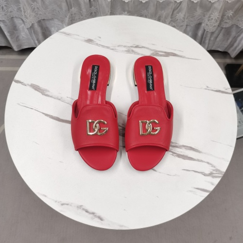 Cheap Dolce &amp; Gabbana D&amp;G Slippers For Women #1225358 Replica Wholesale [$122.00 USD] [ITEM#1225358] on Replica Dolce &amp; Gabbana D&amp;G Slippers