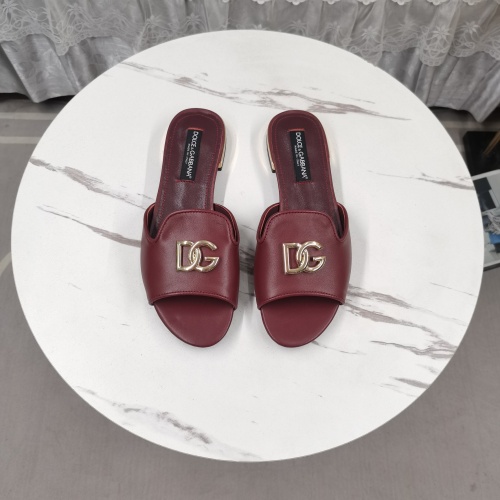 Cheap Dolce &amp; Gabbana D&amp;G Slippers For Women #1225359 Replica Wholesale [$122.00 USD] [ITEM#1225359] on Replica Dolce &amp; Gabbana D&amp;G Slippers