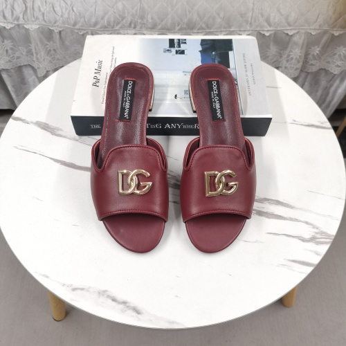 Cheap Dolce &amp; Gabbana D&amp;G Slippers For Women #1225359 Replica Wholesale [$122.00 USD] [ITEM#1225359] on Replica Dolce &amp; Gabbana D&amp;G Slippers