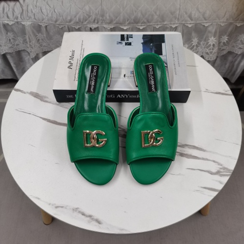 Cheap Dolce &amp; Gabbana D&amp;G Slippers For Women #1225360 Replica Wholesale [$122.00 USD] [ITEM#1225360] on Replica Dolce &amp; Gabbana D&amp;G Slippers