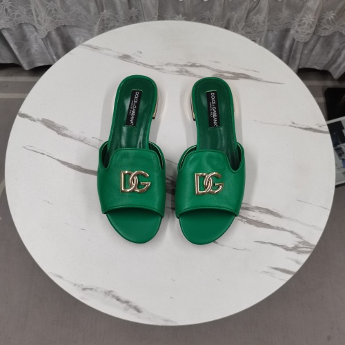 Cheap Dolce &amp; Gabbana D&amp;G Slippers For Women #1225360 Replica Wholesale [$122.00 USD] [ITEM#1225360] on Replica Dolce &amp; Gabbana D&amp;G Slippers