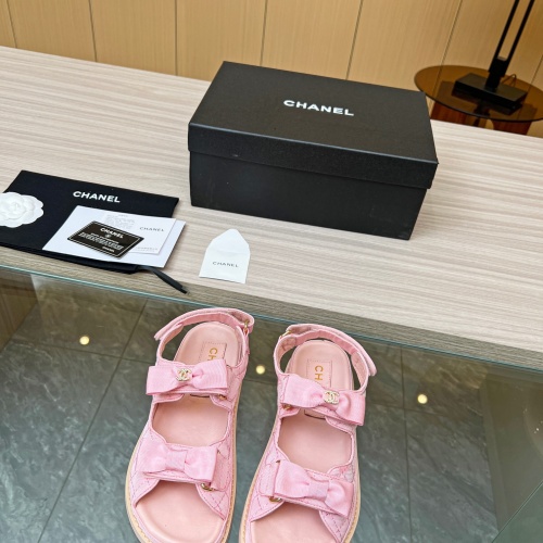 Cheap Chanel Sandal For Women #1225456 Replica Wholesale [$96.00 USD] [ITEM#1225456] on Replica Chanel Sandal