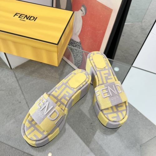 Cheap Fendi Slippers For Women #1225497 Replica Wholesale [$85.00 USD] [ITEM#1225497] on Replica Fendi Slippers