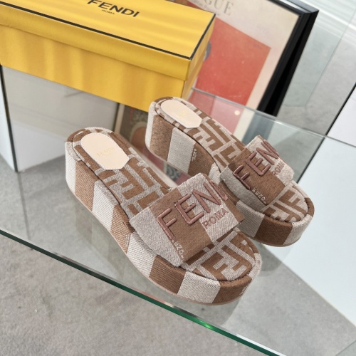 Cheap Fendi Slippers For Women #1225498 Replica Wholesale [$85.00 USD] [ITEM#1225498] on Replica Fendi Slippers