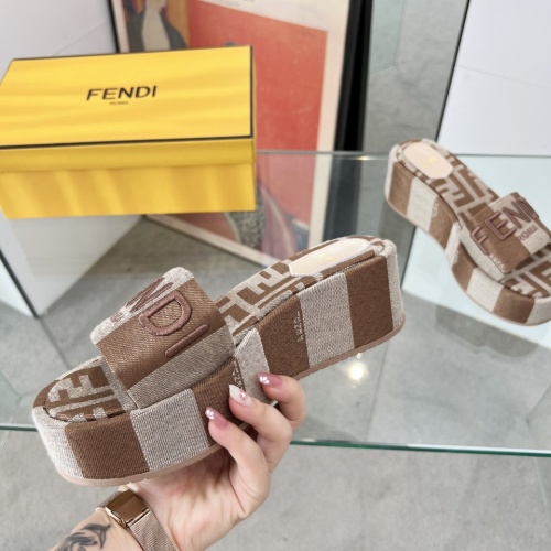 Cheap Fendi Slippers For Women #1225498 Replica Wholesale [$85.00 USD] [ITEM#1225498] on Replica Fendi Slippers