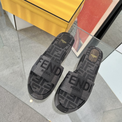 Cheap Fendi Slippers For Women #1225500 Replica Wholesale [$85.00 USD] [ITEM#1225500] on Replica Fendi Slippers