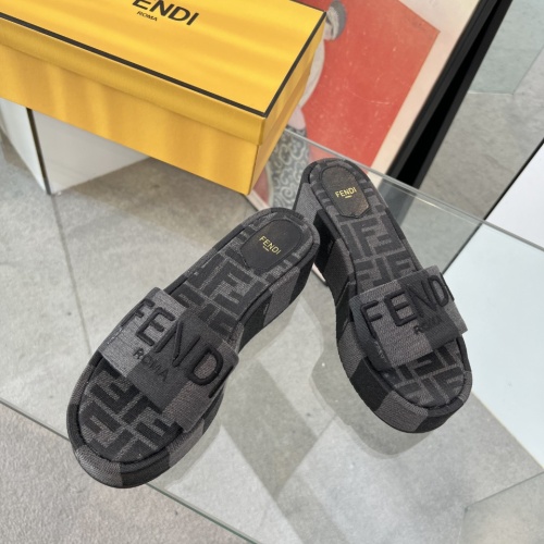 Cheap Fendi Slippers For Women #1225500 Replica Wholesale [$85.00 USD] [ITEM#1225500] on Replica Fendi Slippers