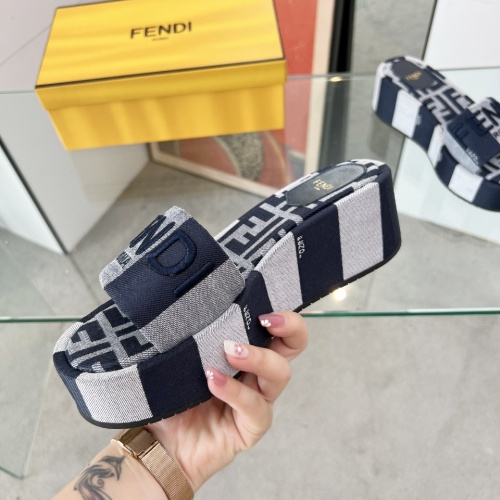 Cheap Fendi Slippers For Women #1225501 Replica Wholesale [$85.00 USD] [ITEM#1225501] on Replica Fendi Slippers