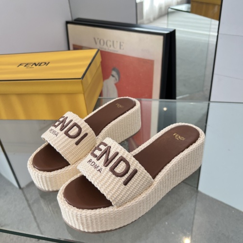 Cheap Fendi Slippers For Women #1225502 Replica Wholesale [$88.00 USD] [ITEM#1225502] on Replica Fendi Slippers