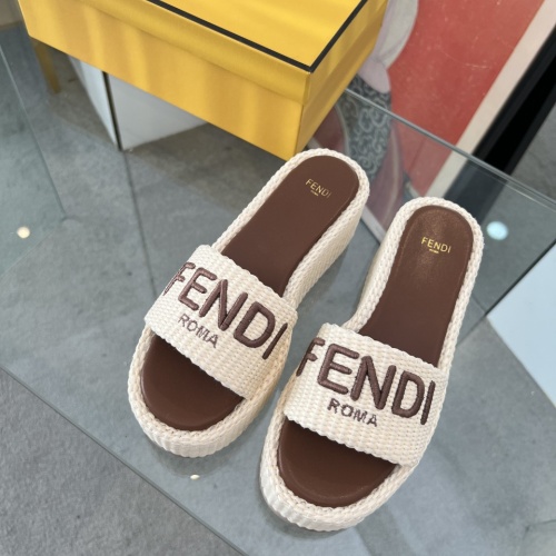 Cheap Fendi Slippers For Women #1225502 Replica Wholesale [$88.00 USD] [ITEM#1225502] on Replica Fendi Slippers