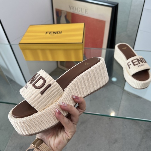 Cheap Fendi Slippers For Women #1225502 Replica Wholesale [$88.00 USD] [ITEM#1225502] on Replica Fendi Slippers