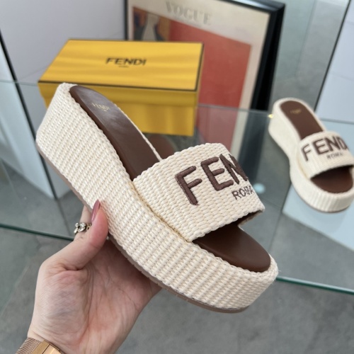 Cheap Fendi Slippers For Women #1225502 Replica Wholesale [$88.00 USD] [ITEM#1225502] on Replica Fendi Slippers