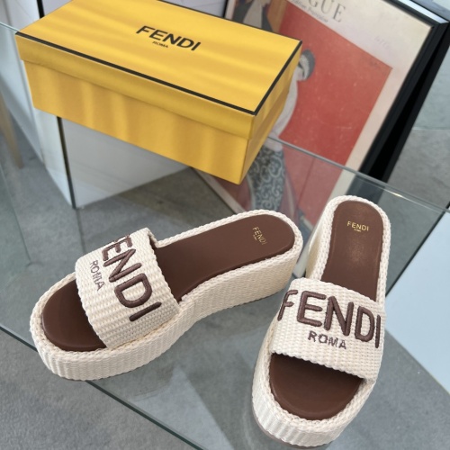 Cheap Fendi Slippers For Women #1225502 Replica Wholesale [$88.00 USD] [ITEM#1225502] on Replica Fendi Slippers