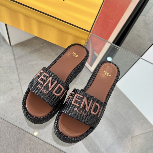 Cheap Fendi Slippers For Women #1225503 Replica Wholesale [$88.00 USD] [ITEM#1225503] on Replica Fendi Slippers