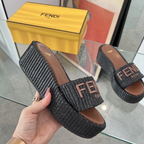 Cheap Fendi Slippers For Women #1225503 Replica Wholesale [$88.00 USD] [ITEM#1225503] on Replica Fendi Slippers