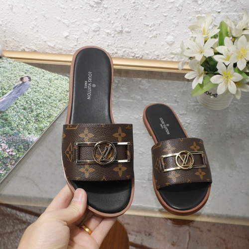 Cheap Louis Vuitton Slippers For Women #1225520 Replica Wholesale [$56.00 USD] [ITEM#1225520] on Replica Louis Vuitton Slippers