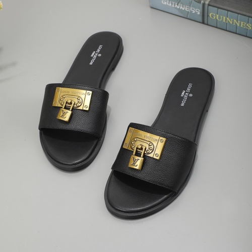 Cheap Louis Vuitton Slippers For Women #1225524 Replica Wholesale [$56.00 USD] [ITEM#1225524] on Replica Louis Vuitton Slippers