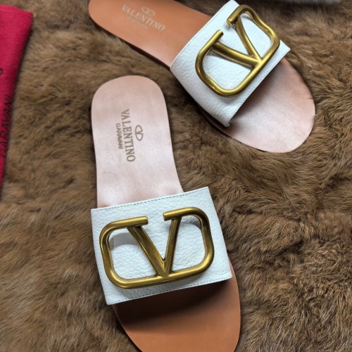 Cheap Valentino Slippers For Women #1225529 Replica Wholesale [$56.00 USD] [ITEM#1225529] on Replica Valentino Slippers