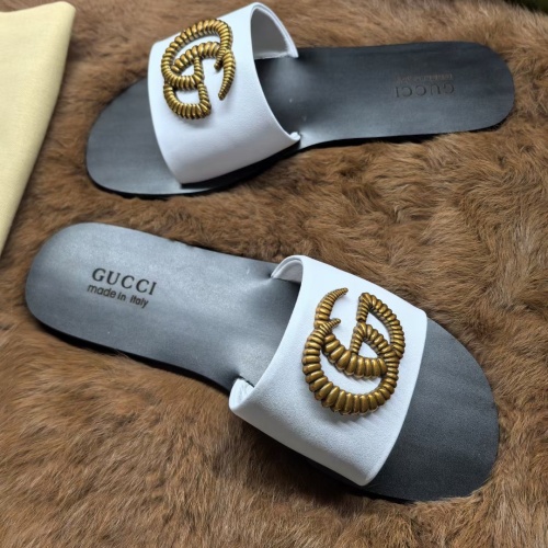 Cheap Gucci Slippers For Women #1225536 Replica Wholesale [$56.00 USD] [ITEM#1225536] on Replica Gucci Slippers