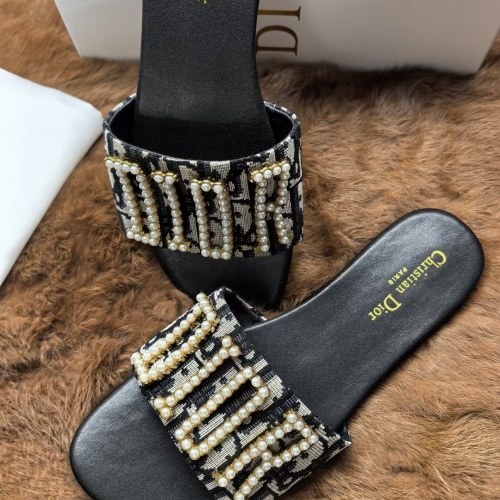 Cheap Christian Dior Slippers For Women #1225539 Replica Wholesale [$68.00 USD] [ITEM#1225539] on Replica Christian Dior Slippers