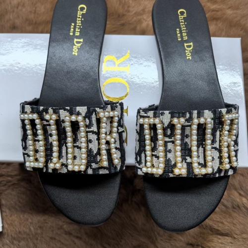 Cheap Christian Dior Slippers For Women #1225539 Replica Wholesale [$68.00 USD] [ITEM#1225539] on Replica Christian Dior Slippers