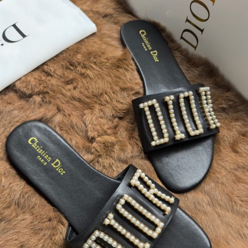 Cheap Christian Dior Slippers For Women #1225540 Replica Wholesale [$68.00 USD] [ITEM#1225540] on Replica Christian Dior Slippers