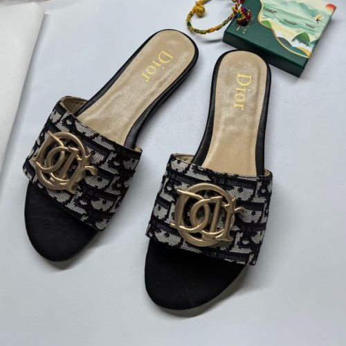 Cheap Christian Dior Slippers For Women #1225543 Replica Wholesale [$68.00 USD] [ITEM#1225543] on Replica Christian Dior Slippers