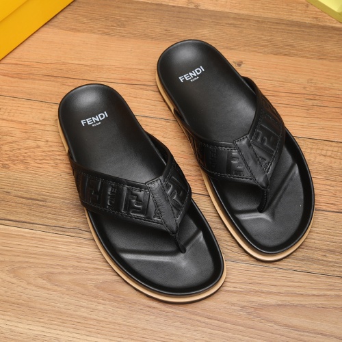 Cheap Fendi Slippers For Men #1225625 Replica Wholesale [$56.00 USD] [ITEM#1225625] on Replica Fendi Slippers