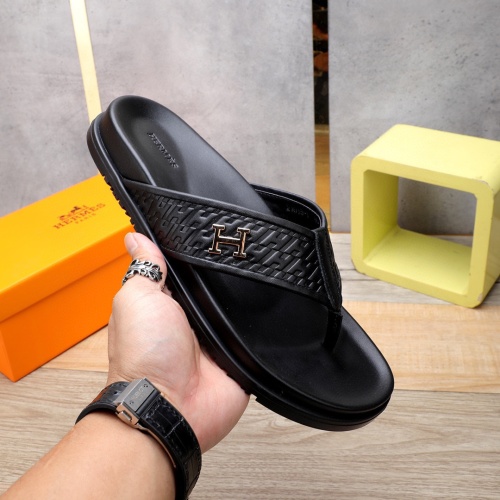 Cheap Hermes Slippers For Men #1225628 Replica Wholesale [$56.00 USD] [ITEM#1225628] on Replica Hermes Slippers