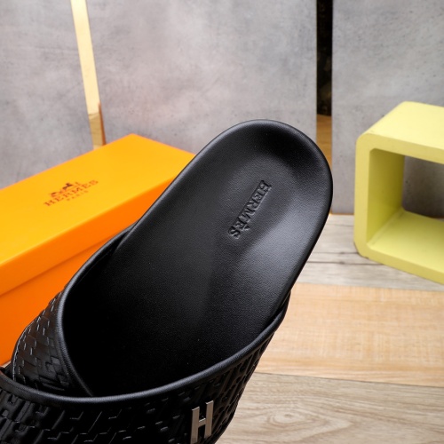 Cheap Hermes Slippers For Men #1225629 Replica Wholesale [$56.00 USD] [ITEM#1225629] on Replica Hermes Slippers